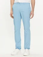 Spodnie męskie - Tommy Hilfiger Chinosy Bleecker MW0MW26619 Błękitny Slim Fit - miniaturka - grafika 1