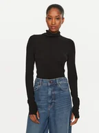 Swetry damskie - Marella Golf Master 2423946084 Czarny Slim Fit - miniaturka - grafika 1