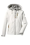 Kurtki damskie - G.I.G.A. DX Damska kurtka softshell / kurtka outdoorowa z kapturem GS 97 WMN SFTSHLL JCKT, 36, złamana biel, 38392-000 - miniaturka - grafika 1