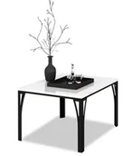Ławy i stoliki kawowe - Stolik kawowy w stylu loft czarny + biały T0-S49 - miniaturka - grafika 1
