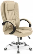 Fotele i krzesła biurowe - Solidny fotel obrotowy Relax Beżowy Kremowy - miniaturka - grafika 1