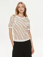 Swetry damskie - Morgan Sweter 241-MISELA Beżowy Regular Fit - miniaturka - grafika 1