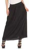 Spódnice - Only Kobiety Onlvenedig Life Long Skirt Wvn Noos Spódnica, Czarny, XS - miniaturka - grafika 1