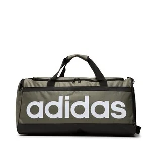 Torba adidas - Linear Duffel M HR5350 Green - Moda i Uroda OUTLET - miniaturka - grafika 1