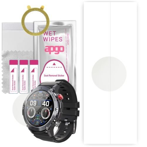 1x folia hydrożelowa MATOWA do Cubot C21 - apgo Smartwatch Hydrogel MATTE Protection Ochrona na ekran smartwatcha