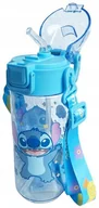 Bidony dla dzieci - BUTELKA na wodę LILO i STITCH BIDON dziecięcy z ustnikiem BLOKADA 450ml - miniaturka - grafika 1