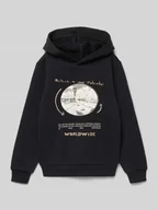Swetry dla chłopców - Bluza z kapturem o kroju regular fit z mieszanki bawełny - miniaturka - grafika 1