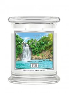 Świece - Kringle Candle Średnia świeca z dwoma knotami Fiji 411 g - grafika 1