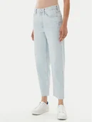 Spodnie damskie - Tommy Hilfiger Jeansy Classic WW0WW44371 Niebieski Straight Fit - miniaturka - grafika 1