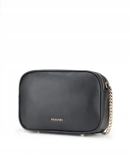 Torebka Damska Crossbody Prostokątna PUCCINI Z Łańcuszkiem Czarna BML058M-1 - Torebki damskie - miniaturka - grafika 1