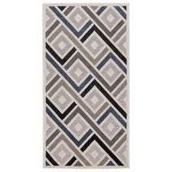 Dywany zewnętrzne - Dywan Multidecor Shift OUTDOOR na zewnątrz i do wewnątrz 80 x 150 cm romby szaro-granatowy 1 szt. - miniaturka - grafika 1