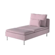 Pokrowce na meble - Dekoria pl pl Pokrowiec na szezlong Söderhamn zgaszony róż 93 x 151 x 83 cm Velvet 1009-704-14 - miniaturka - grafika 1