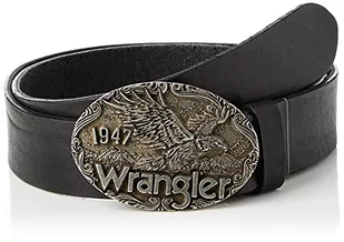 Wrangler Eagle Belt Pasek Mężczyźni , Czarny , 90 - Paski - miniaturka - grafika 1