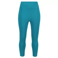 Spodnie sportowe damskie - Damskie legginsy Regatta Highton Pro 3/4 Rozmiar: XL / Kolor: niebieski - miniaturka - grafika 1