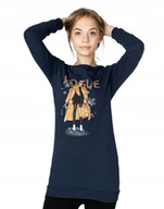 Bluzy damskie - Długa Bluza Tunika Damska Bawełniana 241-04 r M - miniaturka - grafika 1