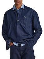 Koszulki męskie - Pepe Jeans Koszulka męska Jermain, Niebieski (denim), XL - miniaturka - grafika 1