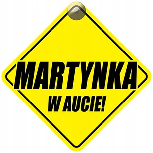 MARTYNKA W AUCIE - PLAKIETKA - TABLICZKA - PRZYSSAWKA DO SAMOCHODU - Akcesoria do fotelików MARTYNKA W AUCIE - PLAKIETKA - TABLICZKA - PRZYSSAWKA DO SAMOCHODU - Akcesoria do fotelików - miniaturka - grafika 1