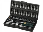 Zestawy narzędziowe - Zestaw kluczy nasadowych 1/4" 46 el. Rockforce - 2462-5 - miniaturka - grafika 1