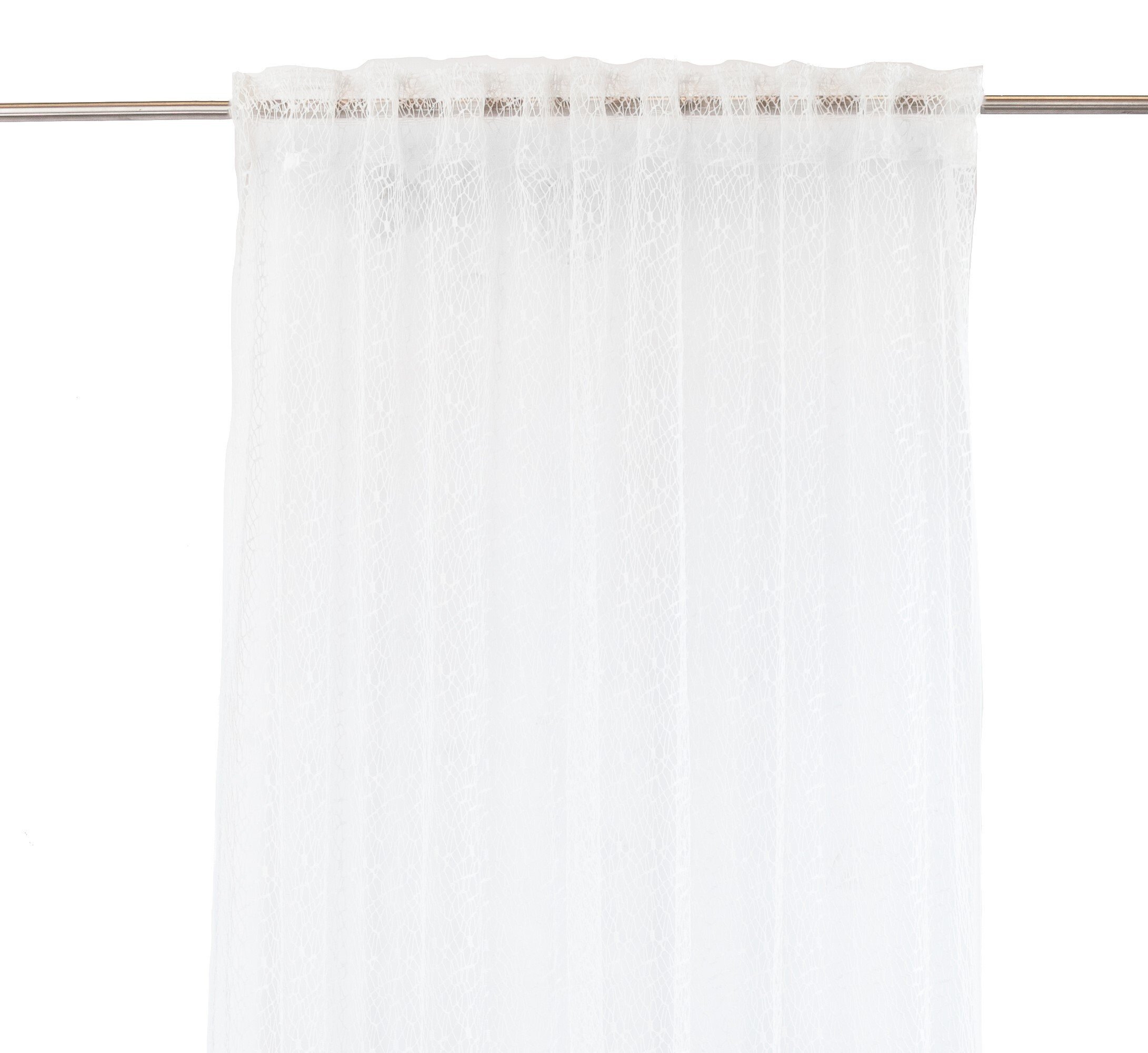 Firana LOVELY biała 300x270 na taśmie