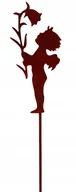 Pozostałe ozdoby ogrodowe - Piękny Elf Na Piku Dekoracja Figurka Do Ogrodu Doniczka Ozdoba Rustykalna - miniaturka - grafika 1