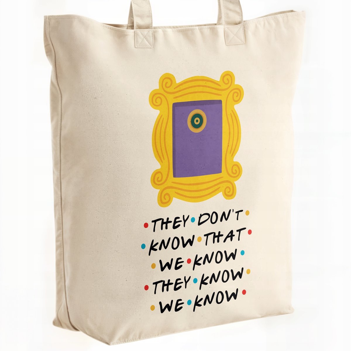 Torba bawełniana premium na zakupy Friends Przyjaciele Dla Fanów Serialu