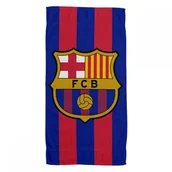 Okrycia kąpielowe dla dzieci - FC Barcelona ręcznik plażowy junior 70x140 cm beach towel mikrofibra 120042 - miniaturka - grafika 1