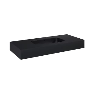 ELITA DIMPLE 100 UMYWALKA MARMUR BLACK MATT 168863 - Umywalki - miniaturka - grafika 1