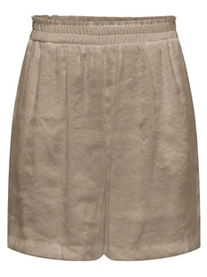 ONLY Szorty w kolorze beżowym - Spodenki damskie - miniaturka - grafika 1