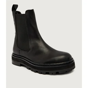 Patrizia Pepe Skórzane sztyblety - Botki damskie - miniaturka - grafika 1