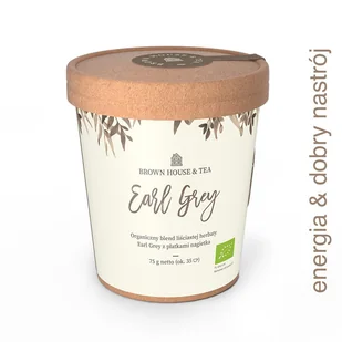 Brown House & Tea Brown House & Tea Czarna herbata earl grey z nagietkiem Fede - 60 g - Herbata - miniaturka - grafika 1