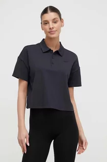 Koszulki i topy damskie - Dkny polo damski kolor czarny - DKNY - grafika 1