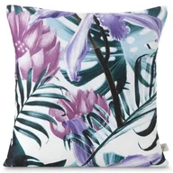 Poszewki na poduszki - Poszewka 40 x 40 Dekoracyjna Malibu Biel+C.Ziel - miniaturka - grafika 1