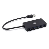 Huby USB - HUB USB Ewent EWENT EW1134 USB3.0 Hub 4 port USB-SuperSpeed+High Speed USB 2.0 power supply EW1134 - miniaturka - grafika 1