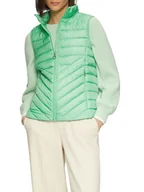 Kamizelki damskie - s.Oliver Kamizelka pikowana w kolorze zielonym - miniaturka - grafika 1