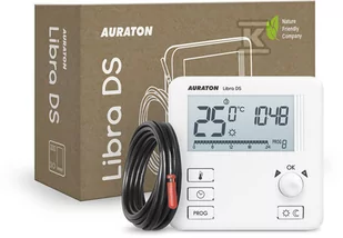 AURATON Libra DS - Tygodniowy, przewodowy regulator temperatury (dwuczujnikowy), (następca modelu 3021DS) - Regulatory i termostaty - miniaturka - grafika 1