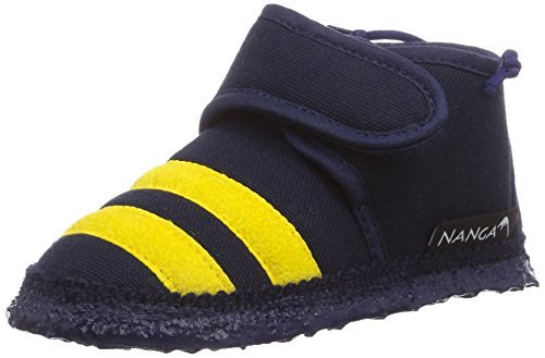 Nanga Bienchen płaskie kapcie dziecięce, uniseks, niebieski - niebieski ciemnoniebieski 32-21 EU