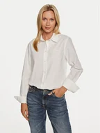 Koszule damskie - Guess Jeans Koszula W4YH68 WGCF1 Biały Regular Fit - miniaturka - grafika 1