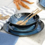 Serwisy obiadowe - Serwis obiadowy Komplet talerzy na 12 osób DARK NIGHT - miniaturka - grafika 1