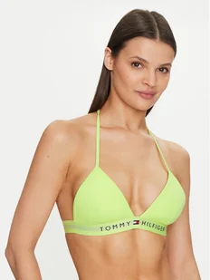 Tommy Hilfiger Góra od bikini UW0UW04109 Zielony - Stroje kąpielowe - miniaturka - grafika 1