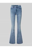 Spodnie damskie - Jeansy z poszerzaną nogawką o kroju slim fit z mieszanki bawełny model FLASH - Vero Moda - miniaturka - grafika 1