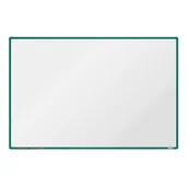 Tablice i flipcharty - boardOK Biała magnetyczna tablica boardOK, 180 x 120 cm, zielona rama VOK180120-1400 - miniaturka - grafika 1