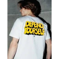 Koszulki sportowe męskie - MANTO T-shirt Koszulka THICKO Oversize White - miniaturka - grafika 1