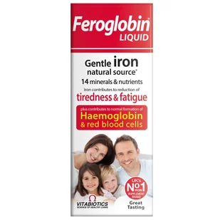 Vitabiotics Feroglobin Liquid feroglobina w płynie suplement diety 200ml - Witaminy i minerały - miniaturka - grafika 1