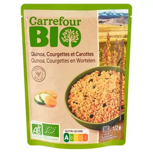 Carrefour Bio Ekologiczna mieszanka komosy ryżowej cukinii i marchwi 250 g - Ryż - miniaturka - grafika 1
