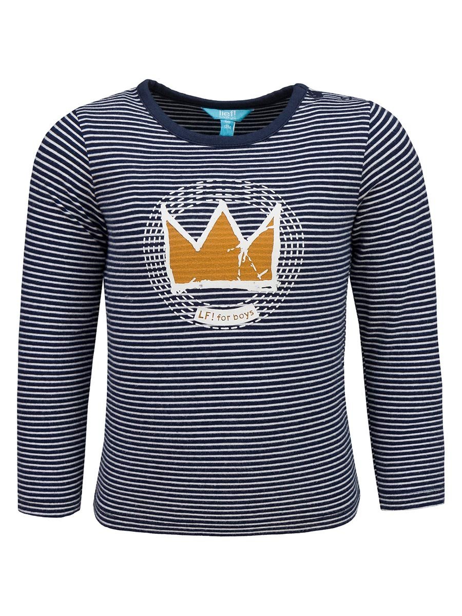 Chłopięca bluzka z długim rękawem granatowa Lief r.80