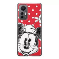 Etui i futerały do telefonów - Etui Minnie 009 Disney Nadruk pełny Czerwony Producent: Xiaomi, Model: 12 LITE - miniaturka - grafika 1