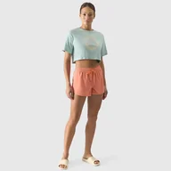 Spodenki damskie - Szorty kąpielowe 4F 4FWSS24UBDSF099 63S M pomarańczowy - miniaturka - grafika 1