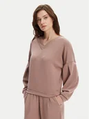 Bluzy damskie - BOSS Bluza Scuba 50545647 Beżowy Relaxed Fit - miniaturka - grafika 1