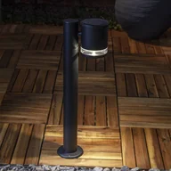 Lampy ogrodowe - STAR TRADING Słupek oświetleniowy LED Vienna, czarny, metal, wysokość 50 cm - miniaturka - grafika 1