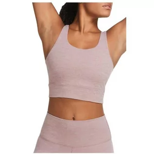 Koszulki sportowe damskie - Top sportowy damski Nike Yoga Luxe różowy - grafika 1